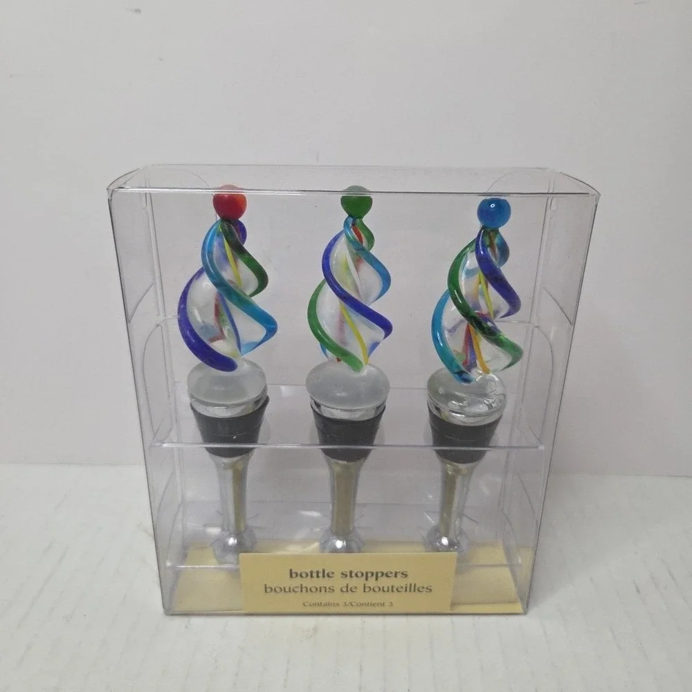 VTG‎ PIER 1 Coil Glass Bottle Stopper NIB